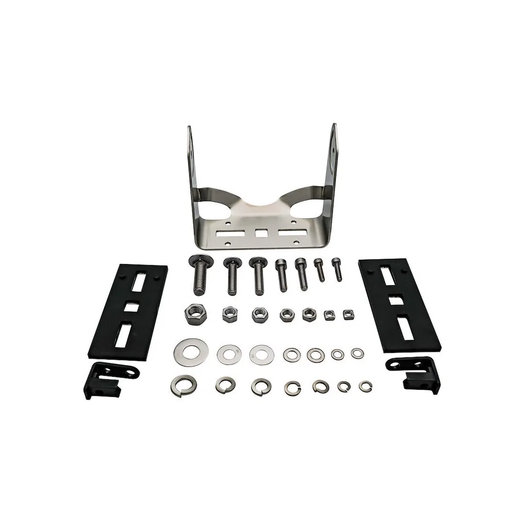 24422 – RIGID IND Driving/ Fog Light Mounting Bracket, Bolt-On Mount Powder Coated Mounts One Light Black Stainless S...